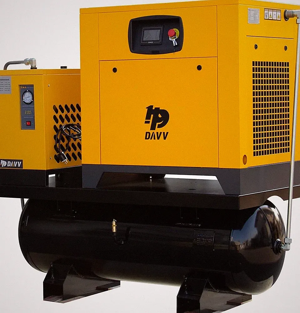 20HP 1PH/3PH 81FM 230V Variable Motor Rotary Screw Air Compressor 80 Gall Tank