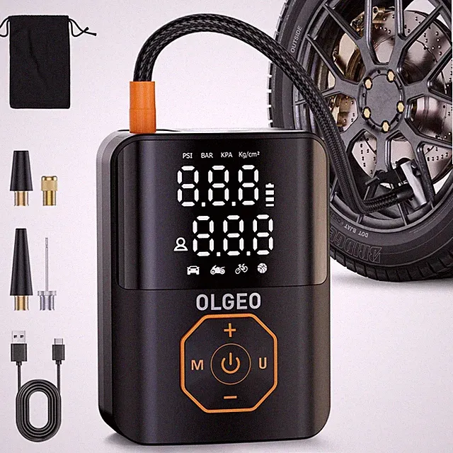 Tire Inflator Portable Air Compressor, 160PSI Cordless Air Pump, 4X Faster Ai...